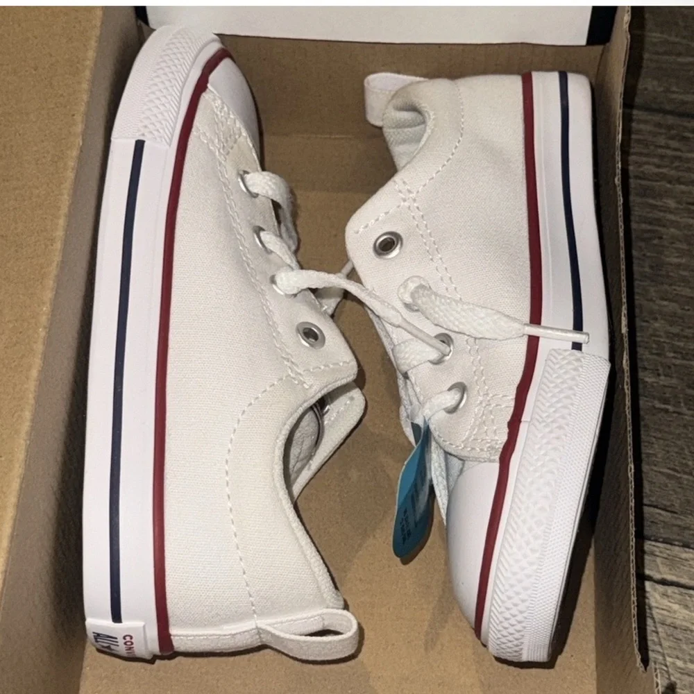 New authentic Converse signature designer canvas kids slip on sneakers 9 display
